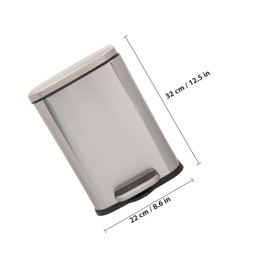 Papelera Pedal Acero Inoxidable 6L para Cocina y Baño miniatura 2
