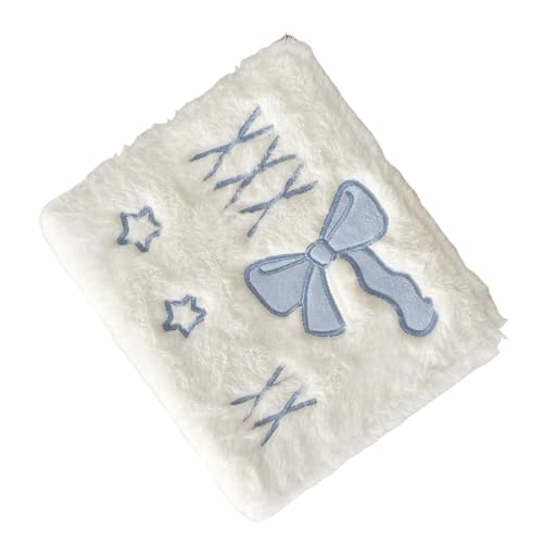 Carpeta de Tarjetas de Felpa,Cuaderno de Colección de Pegatinas y Tarjetas A6 con Páginas Interiores | Libro para Coleccionar Pegatinas - Para Recibos, Manualidades, Scrapbooking, Artistas, Estudiante