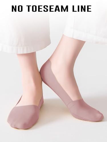 Thin No Show Socks Womens, Low Socks Non Slip Flat Boat Cut Thin Lightweight Sock Ice Silk Surface & Cotton Sole2