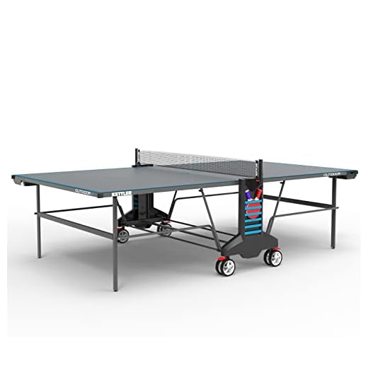KETTLER Outdoor 4 Table Tennis Table with 2-Player Set