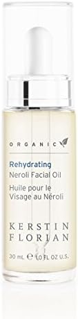 Kerstin Florian Organic Rehydrating Neroli Facial Oil, Anti-Aging Facial Oil and Moisturizer, Nourishing Jojoba and Argan Oils Hydrate and Revitalize, 30 ml / 1 fl. oz.