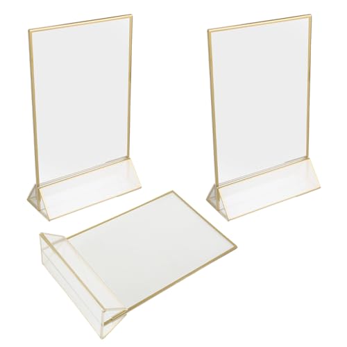 Tablette de table acrylique pour menus et affiches de restaurant ou de bureau