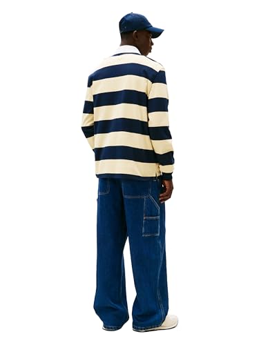 Tommy Jeans Camiseta Polo Rugby Ligera para Hombre con Logo Bordado a Rayas miniatura 4