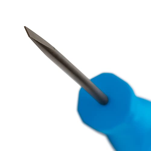 Channellock S183H 1/8 X 3-Inch Professional Slotted Screwdriver, Magnetic Tip, Made In Usa, Molded Tri-Lobe Grip #TOP2