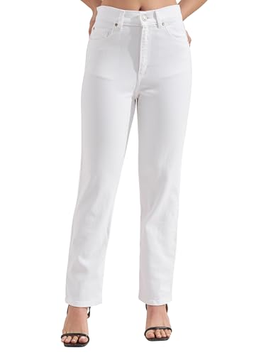 Image of Tokyo Talkies Women Slim Fit White Solid Jeans