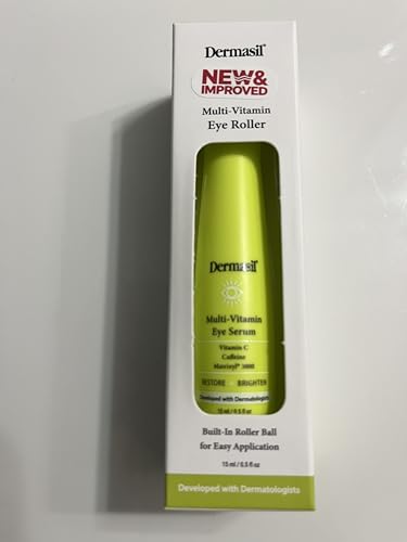 Dermasil Multi-Vitamin Eye Roller Serum with Vitamin C, Caffeine & Matrixyl 3000, Restores and Brightens, 0.5 fl oz image 4