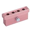 DIY Lipstick Maker, Makeup Cosmetics Lipstick Silicone Making Tool Set Aluminum Alloy Rose Gold Dual Uses Lip Balm Maker Tool 2 Holes (4 Holes)
