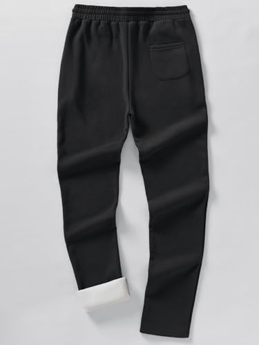 Weintee Men's 36" Inseam Tall Fleece Pants Sherpa Lined Sweatpants Long Length2