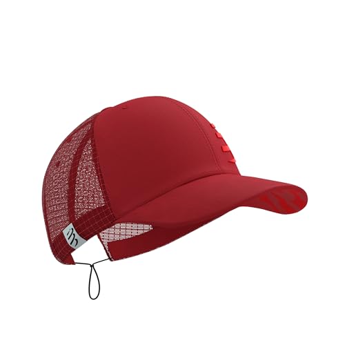 COMPRESSPORT Racing Trucker cap | Cappellino Sportivo Ultraleggero | Asciugatura Rapida – Visiera Anti-Sudore e Sole | Snapback Regolabile | Ideale per Running, Trail e Sport Estivi