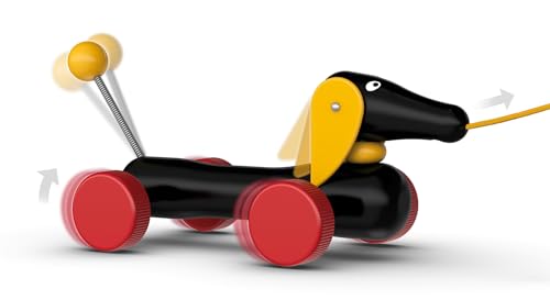 BRIO Nachziehtier - Dackel - Holzspielzeug für Kinder