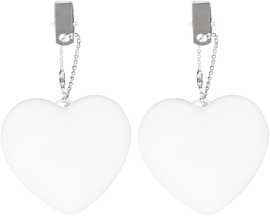 Demiawaking 2Pcs LED Handtaschenlicht, mit Sensor automatische An & Aus, Taschenlicht Taschenlampe, Nachtlicht, LED Anhänger Schlüsselanhänger, Geschenk für Frauen, Mutter, Valentinstag (Herz, 2Pcs)