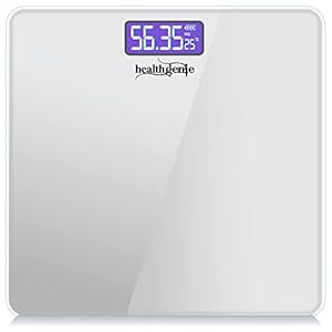 Healthgenie Digital Weight Machine For Body Weight Weighing Scale Thick Tempered Glass LCD Display with 2 Year Warranty…