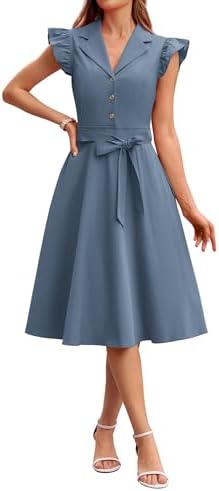 GRACE KARIN Womens Summer Midi Dress 