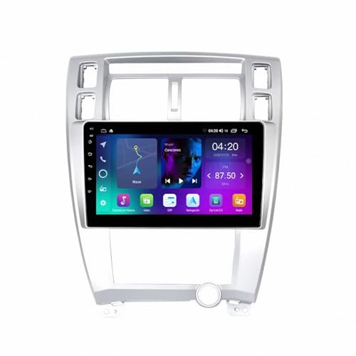 Radio coche GPS 2 DIN para Hyundai Tucson 2004-2009 con Carplay y cámara trasera