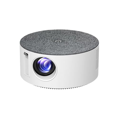 Yoeruers Proyector Portátil Inteligente T50 con Wi-Fi y Pantalla en la Misma, Miniproyector de Vídeo con Enchufe Europeo EU Plug