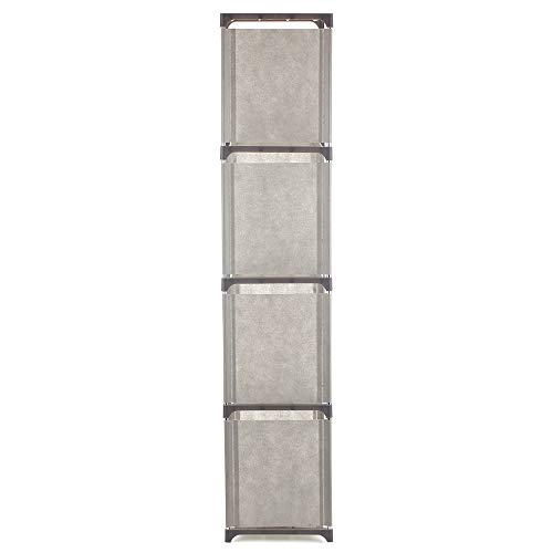 Aibecy Estante de 5 estantes de livros Estantes de livros Organizador de estantes de estantes de liv