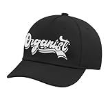 Organist Gift Men Organ Sayings Organ Notes Adjustable Printed Baseball Hat, Black