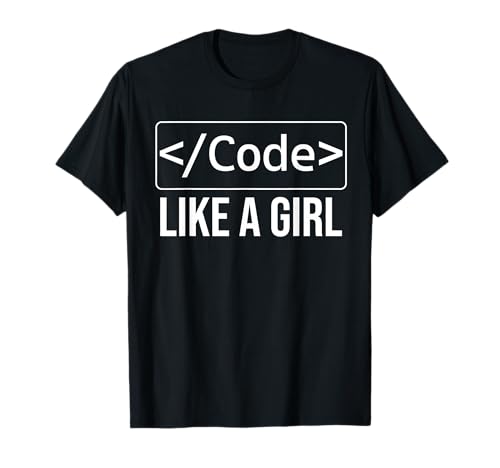 Funny Girl Coder Design Computer Programming Web Developers T-Shirt