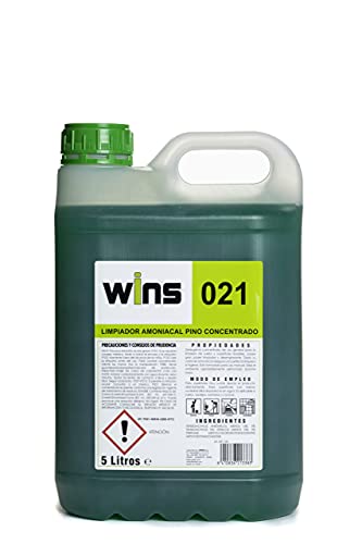 Wins - Limpiador Suelos y Superficies Concentrado Amoniacal Pino 021 - Garrafa 5L