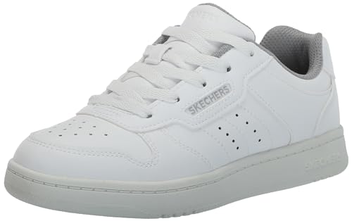 Baskets blanches garçon Skechers Quick Street en taille 38 pour le quotidien