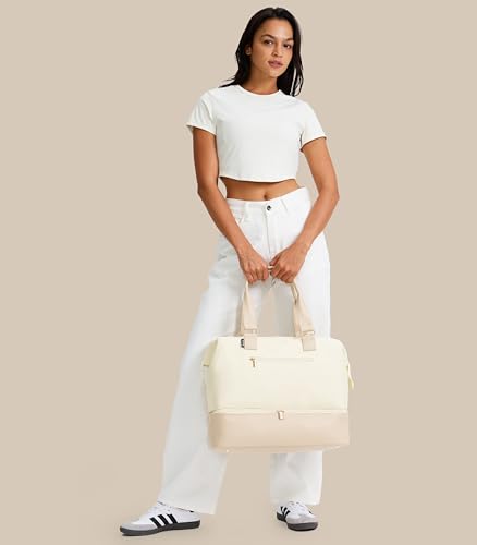 Weekender Bags for Women, Large Travel Duffel Bag with Shoes Compartment, Carry On Overnight Tote Bags with Toiletry Bag