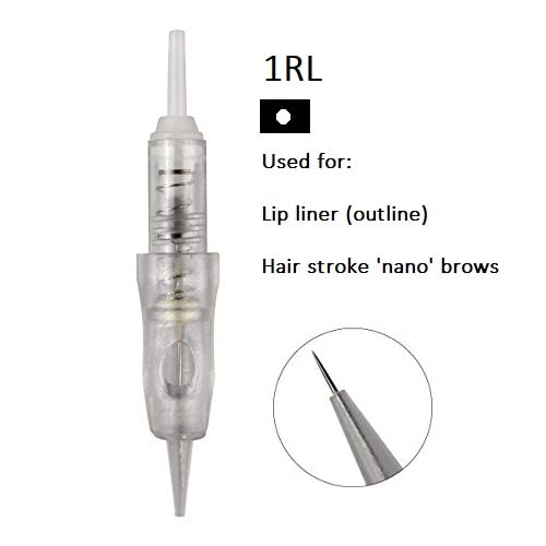 ibrow Permanent Makeup Machine Tattoo Screw Cartridges Needles for Eyebrows Shading, Lips, Scalp - 0.30 mm (Pack of 10 Pcs) - Image 2