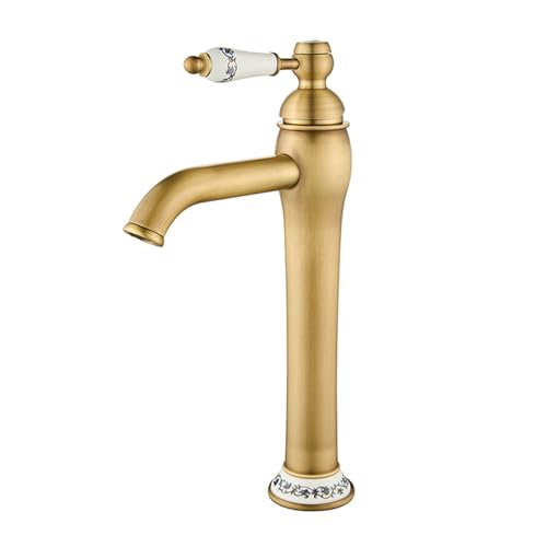 Mitigeur de lavabo rétro en céramique idéal pour rénover une maison de campagne