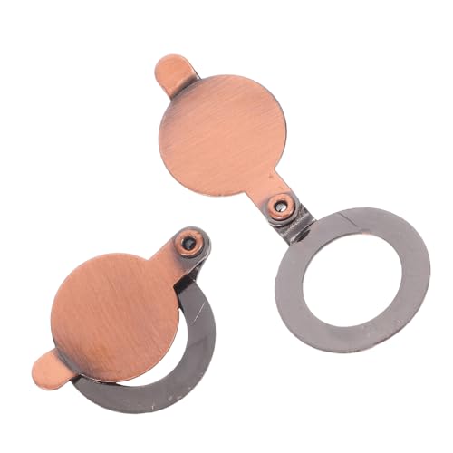 2pcs Privacy Covers for Door Cat Eye Viewer Cover for Enhanced Security and Privacy Easy Installation Fits Door Types Copper Finish