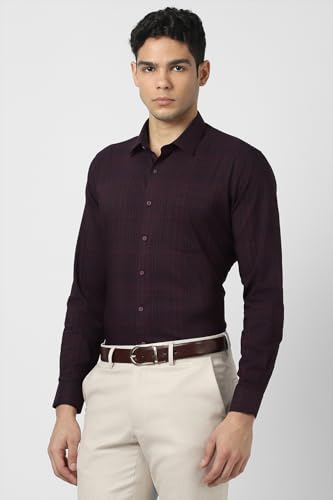 Image of Van Heusen Mens Checkered Full Sleeve Shirt | Timeless Pattern | Smart Comfortable Styling