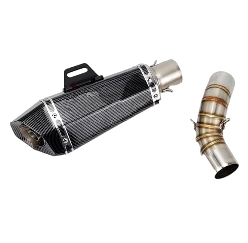 Pot d’échappement moto 51mm slip-on avec raccord central et DB Killer pour Z900 2020-2021