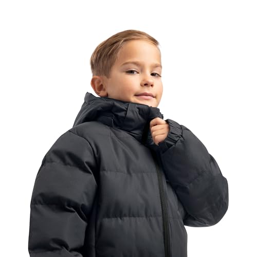 Trespass Herren Warme Gepolsterte Wasserdichte Regenjacke Mit Abnehmbarer Kapuze Clip, Flint, M, MAJKCAI20001_FLIM