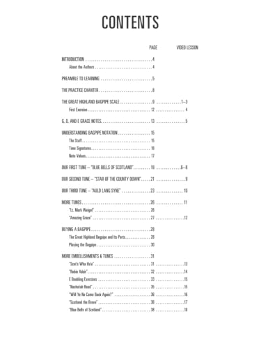 Hal Leonard Bagpipe Method | Beginner’s Guide for Great Highland Bagpipes | Book with Online Video Lessons | Learn Bagpipe Notation, Technique, Grace-Noting, Embellishments and Traditional Tunes