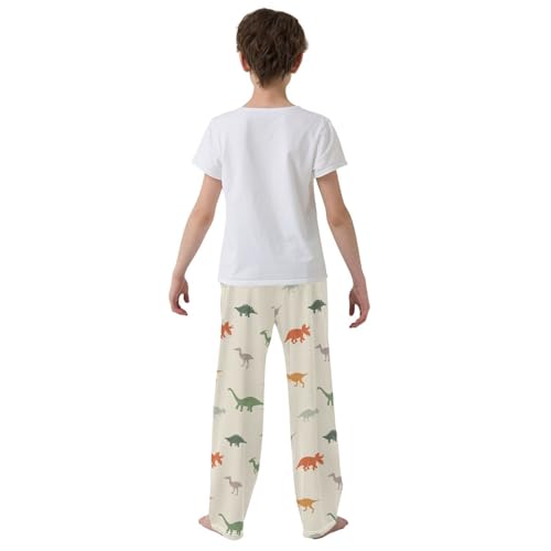 Dinosaurs Silhouettes Boys Pants for Kids Jogger Pants with Pockets S-XL3