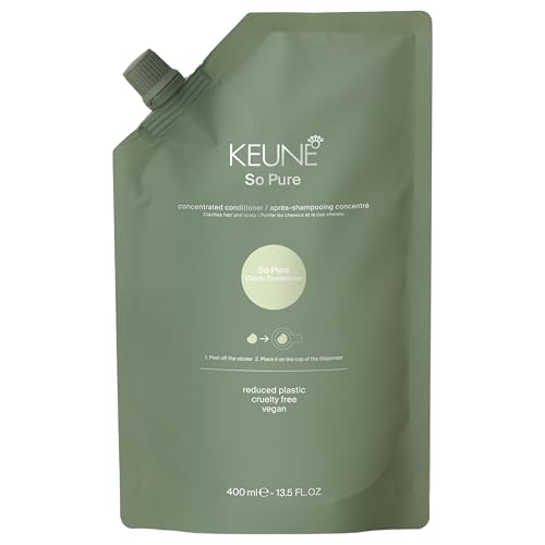 KEUNE So Pure Clarify Conditioner Refill, Anti-Pollution and Hair Health Formula, 13.5 Fl Oz