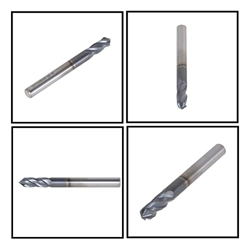 Image of waltyotur 1 /4 Inch Carbide End Mill 4 Flutes 3 /4 Inch Cutting Length x 2-1 /2 Inch Overall Length x 1 /4 Inch Shank Diameter for Aluminum Cutting Non-Ferrous Up Cutting 1 Pcs