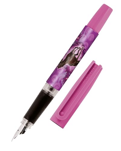 Online Schreiblernfüller mit Iridium-Feder M I toller Schulfüller – robust & ergonomisch I Bachelor Design Pferd Füller Mädchen & Jungen I inkl. blauer Tintenpatrone I Made in Germany