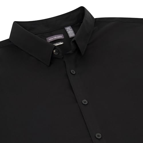 Camisa de hombre Van Heusen Stain Shield elástica y de color sólido 3