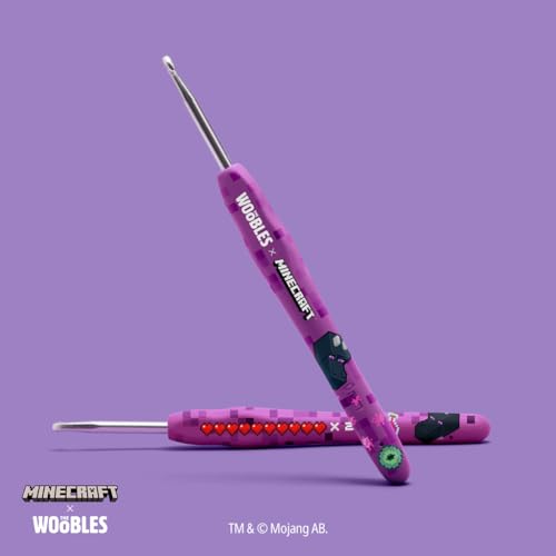 Image of The Woobles Minecraft Crochet Kit - Beginner Crochet Kit for Adults & Kids, Easy Knitting Kit with Woobles Yarn, DIY Crafts, Crochet Animals, Minecrafts, Gift for Gamers & Crafters (Ender Dragon)