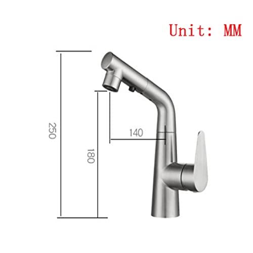 Robinet de lavabo rétractable pour éliminer les éclaboussures et le calcaire - 6