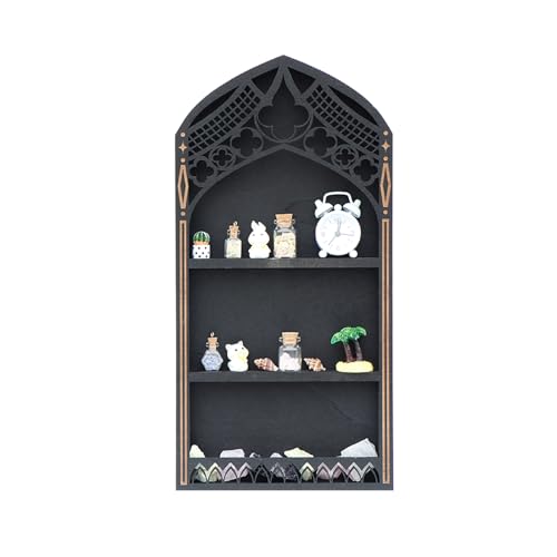 Étagère multi-niveaux en bois présentoir pour petits objets de collection