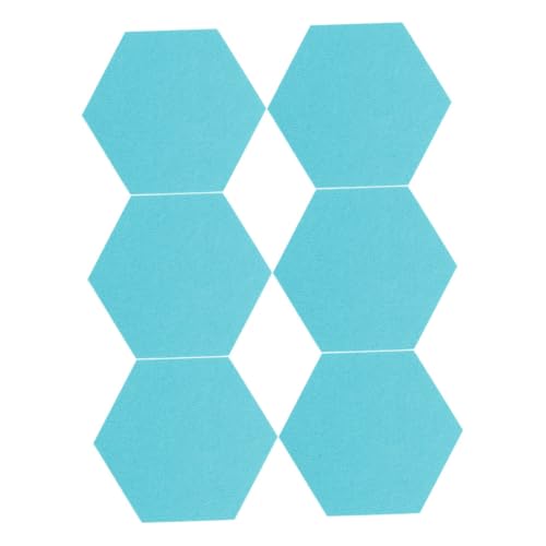 OSALADI 6pc Hexagon Felt Wall Sticker Sound Absorbing Pin Board Decorative Photo Board for Boys and Girls Room