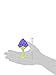 Innobaby Original Teethin Smart EZ Grip Fruit Teether and Sensory Toy for Babies and Toddlers in Grape. BPA Free Teether