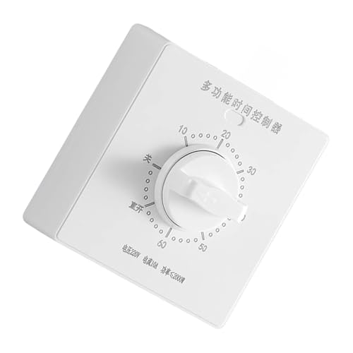 Qsvbeeqj Robo 86 Tipo Mecánico Temporizador Interruptores Temporizadores Sin Batería Necesita Retardo Ajustable 120 Minutos Para Cocina Y Baño Indicadores Interruptor Temporizador Ligero