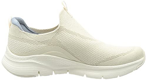 Skechers Women's Arch FIT Keep IT UP Sneaker, White, 8