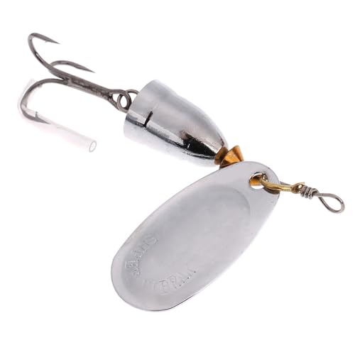 KAHDGSS Spinner Fishing Lures with Triple Hook Metal Lures Hard Metal Spinner Baits Fishing Accessories for Freshwater