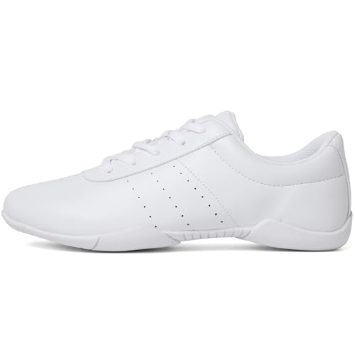 Cheer Shoes Girls White Cheerleading Dance Shoes Athletic Tennis Competition Sport Training Sneakers Youth Lightweight Cheer Shoes2