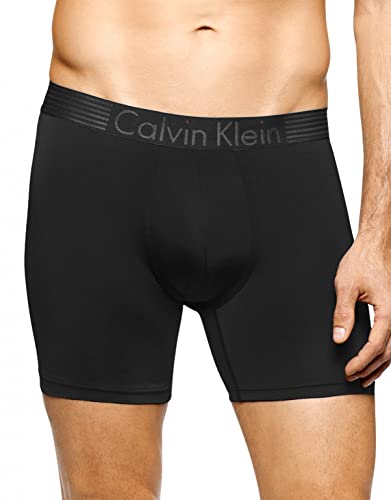 Calvin Klein Men's Underwear Iron Strength Micro Boxer Briefs, Black, Small