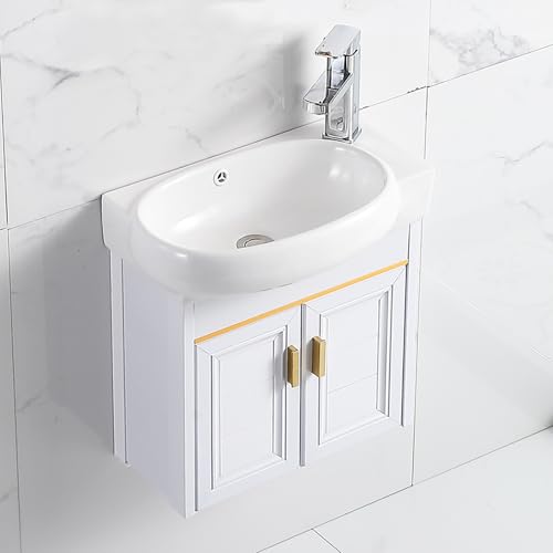 Muebles De Baño Con Lavabo Combo,Lavabos Pequeños Con Mueble,Mueble Baño Suspendido,Pequeño Lavabo De Esquina,Lavabo De Porcelana Mural,Lavabo Ovalado De Cerámica,Fregadero Pequeño Para Baños(Right)