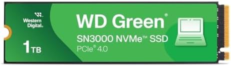 Western Digital SSD interno WD Green SN3000 NVMe de 1 TB - Unidad...