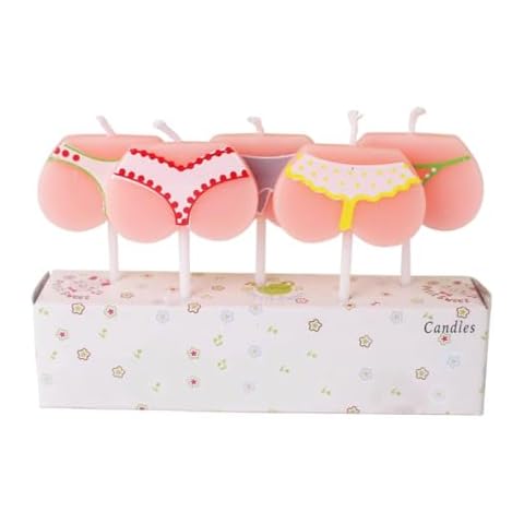 Ornerx Funny Bikini Themed Birthday Cake Candles Valentines Day Cover
